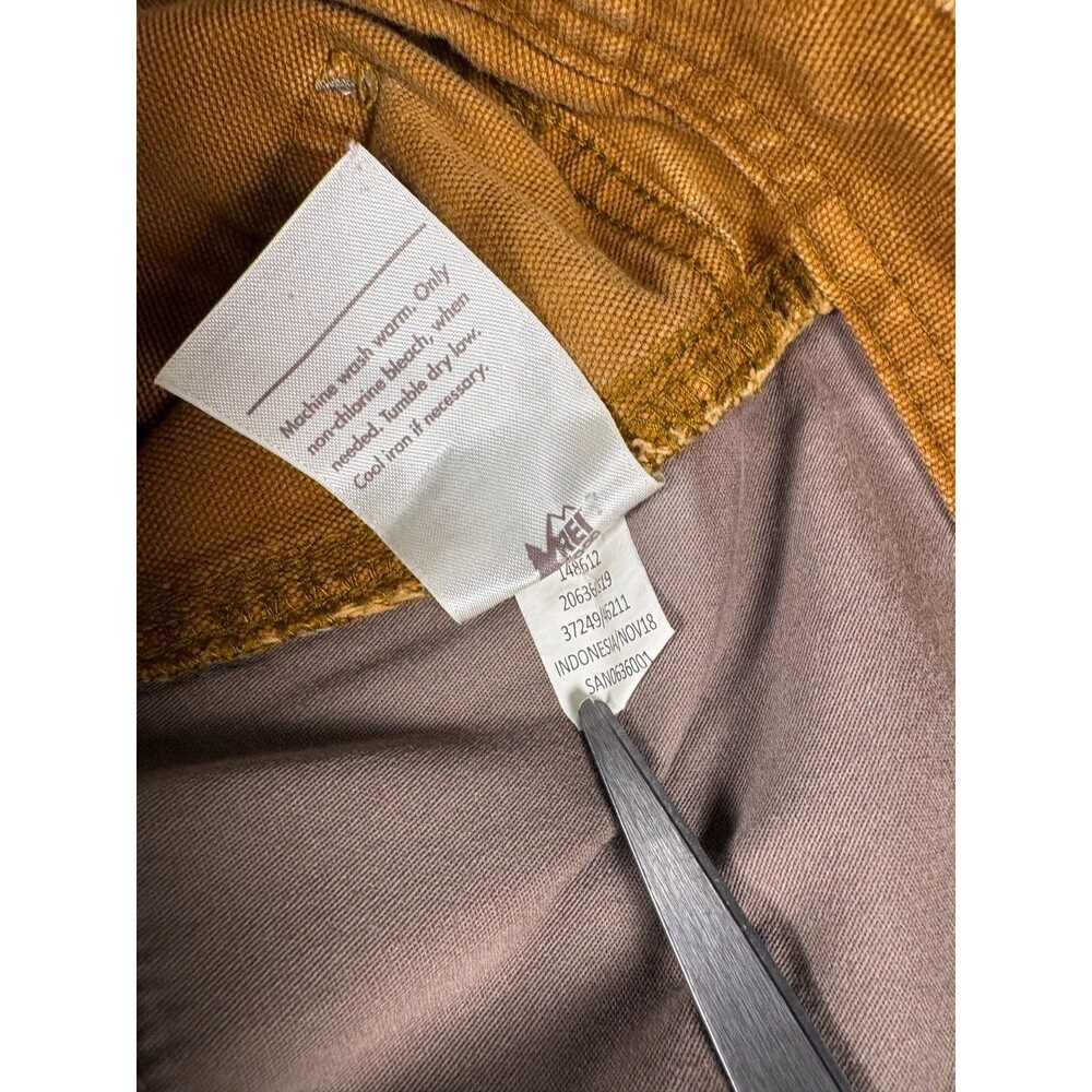 REI Co-op Trailsmith Double Knee Pants 34x32 Brown Canvas Utility Workwear - Picture 10 of 15